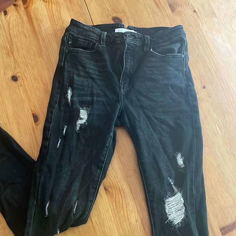Kancan black distressed jeans